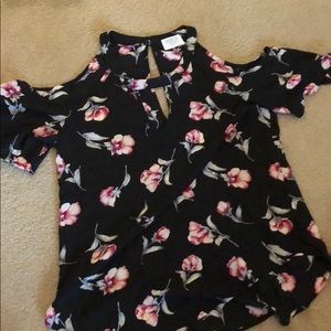 Flowy. Shoulder cut out blouse.